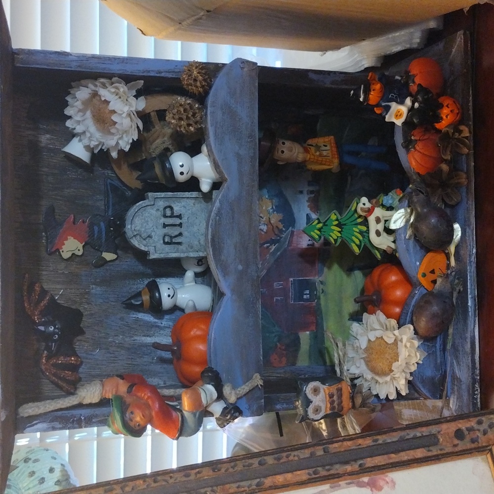 Halloween Office Decor Handmade Folk Art